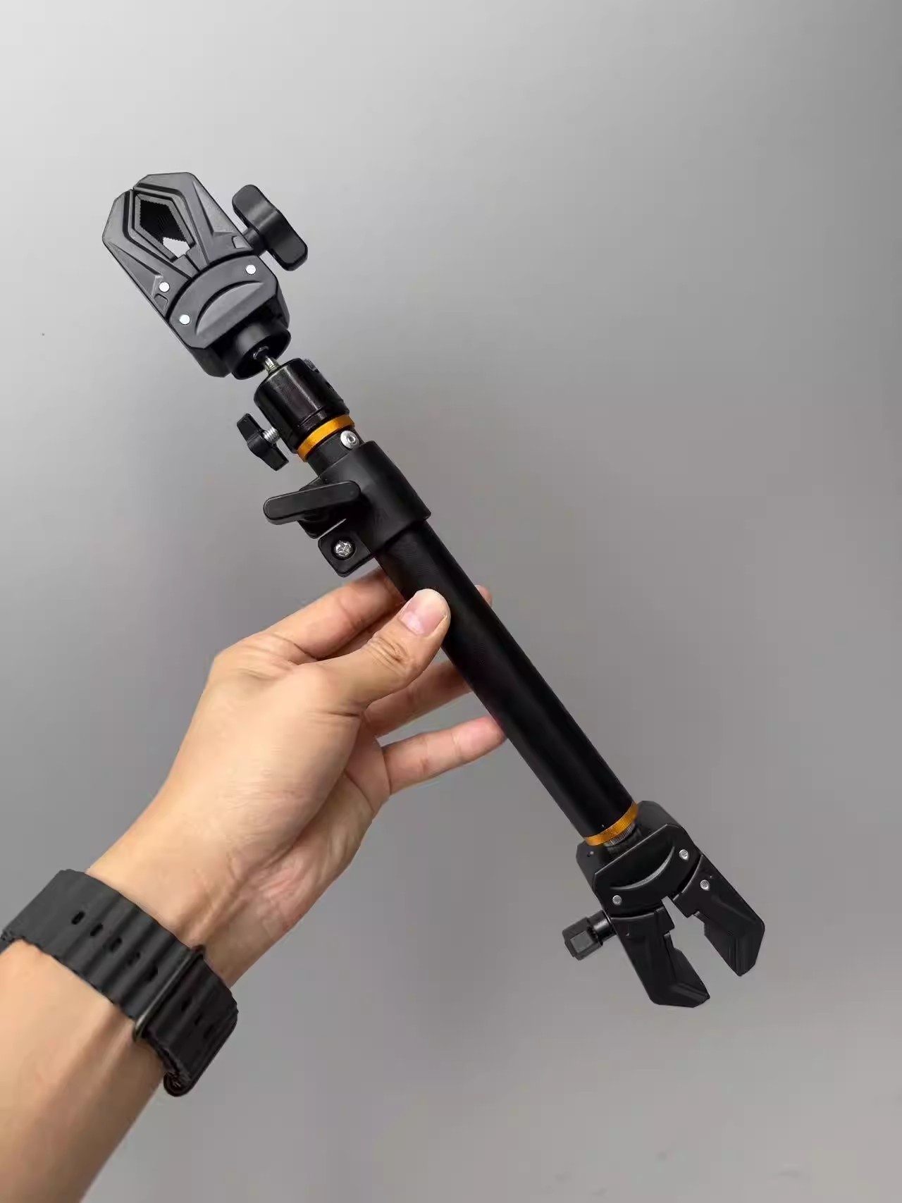 Lacrosse Stick Head - Doppelkopf-Selfie-Stick mit verstärktem Mechanismus und fester