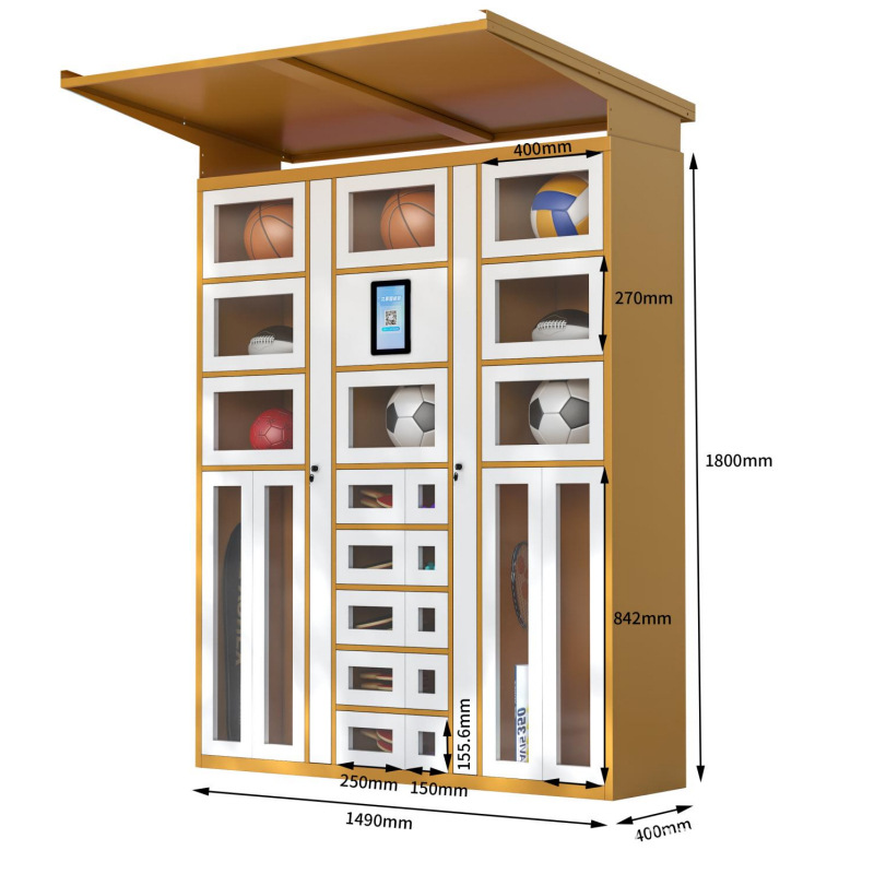 Sports Equipment Cabinet - LH Skates, Basketball- und Fußballausrüstung, Mieten