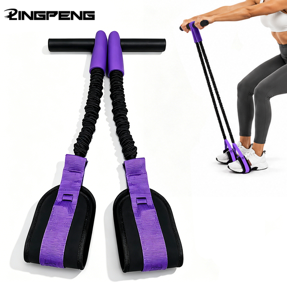 Sports Equipment Supplies - Professionelles Sit-Up-Gerät, Fitness-Widerstandsbänder, elastische Mehrzweck-Stretchbänder, AB-Trainings-Pedal-Übungsbänder,