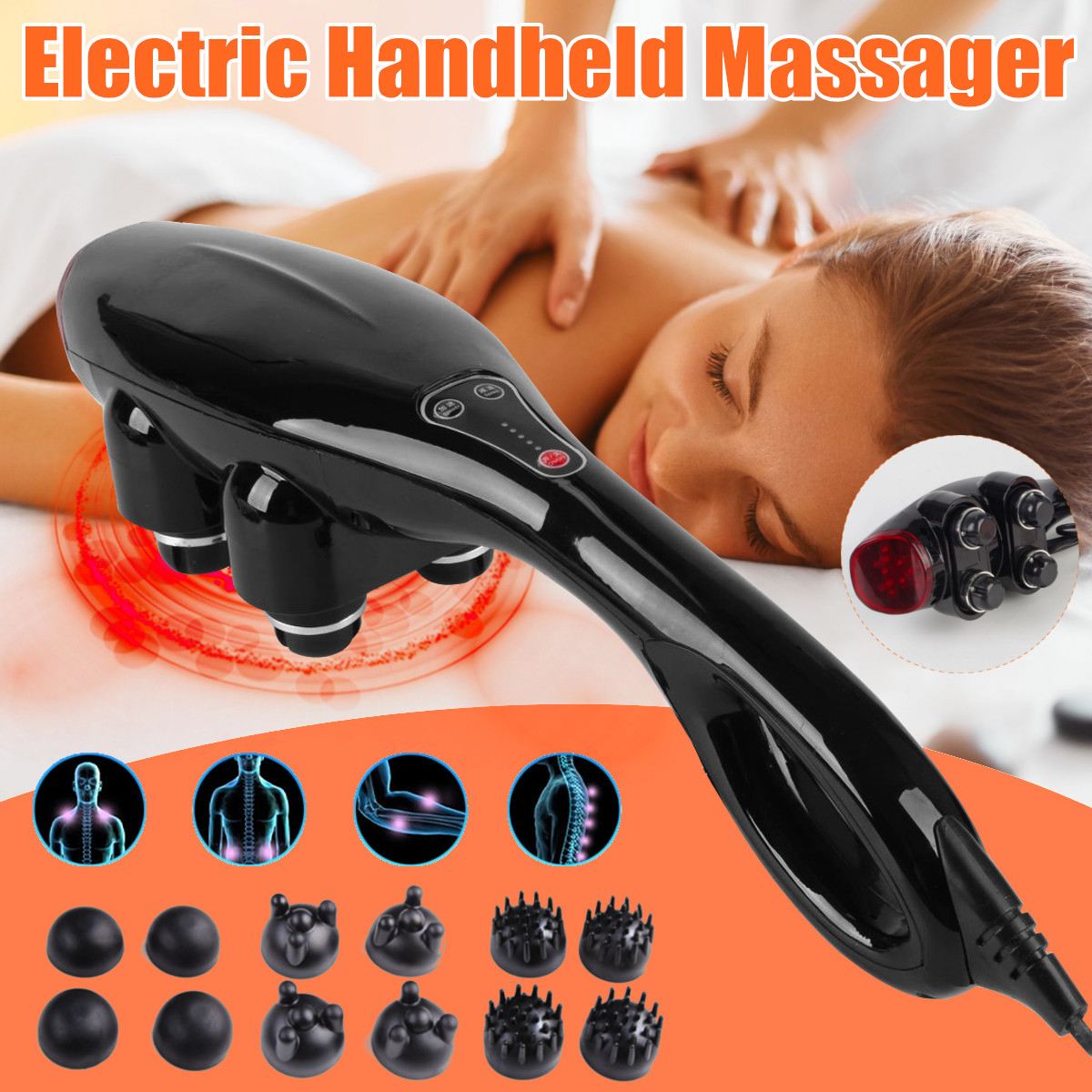 Lacrosse Stick Head - Vier-kopf leistungsstarke multifunktionale kräftige könig massager,