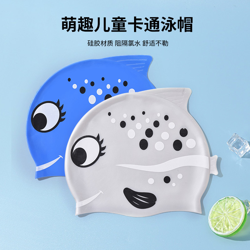 1 Stück Niedliche Cartoon-Fisc – Swim Cap Silicone Bewertung und Preis
