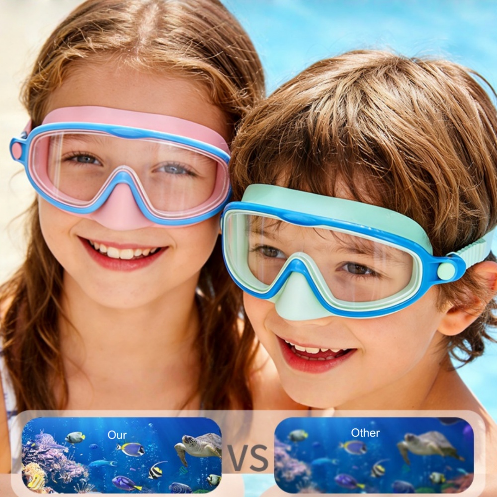 Kinder-Schwimmbrille mit Nasen – Swimming Goggles Anti Fog Bewertung und Preis